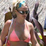 Britney Spears - Pink Bikini Candids...