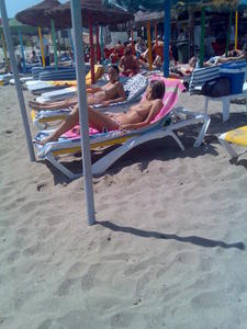 Topless Girl Chatting on Beachp1rwixxdxw.jpg